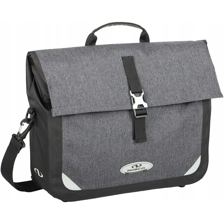 Norco Kilmore laptoptáska, 12,5L, vízálló, méretei 42x32x11cm, sötétszürke/fekete