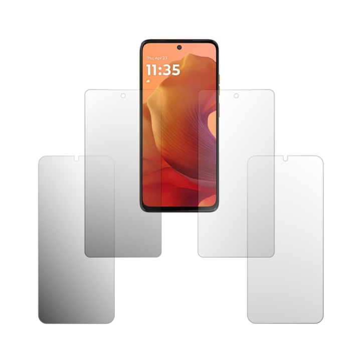 Комплект от 4 протектора за екран Folie24, за Motorola Moto G15 Power, 2X Ultra-Clear + 2X Matte, пълно покритие на дисплея и удобни за калъфи, Залепващи, Гъвкави със саморегенериране