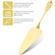 Spatula pentru tort din inox, auriu
