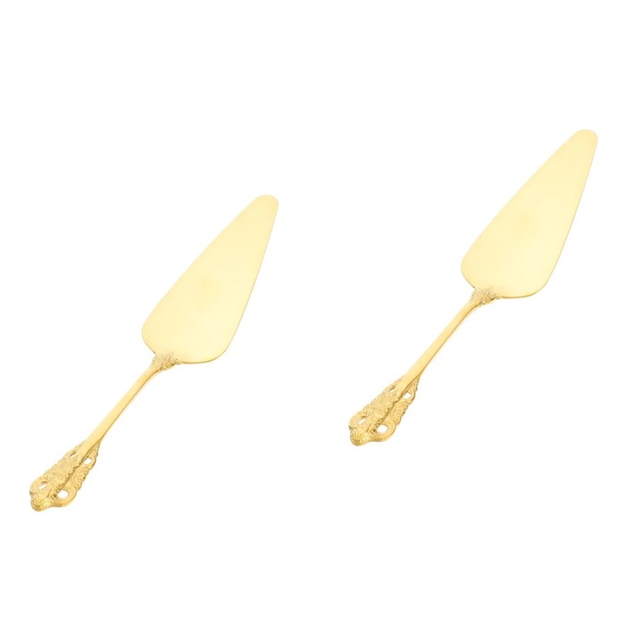 Spatula pentru tort din inox, auriu