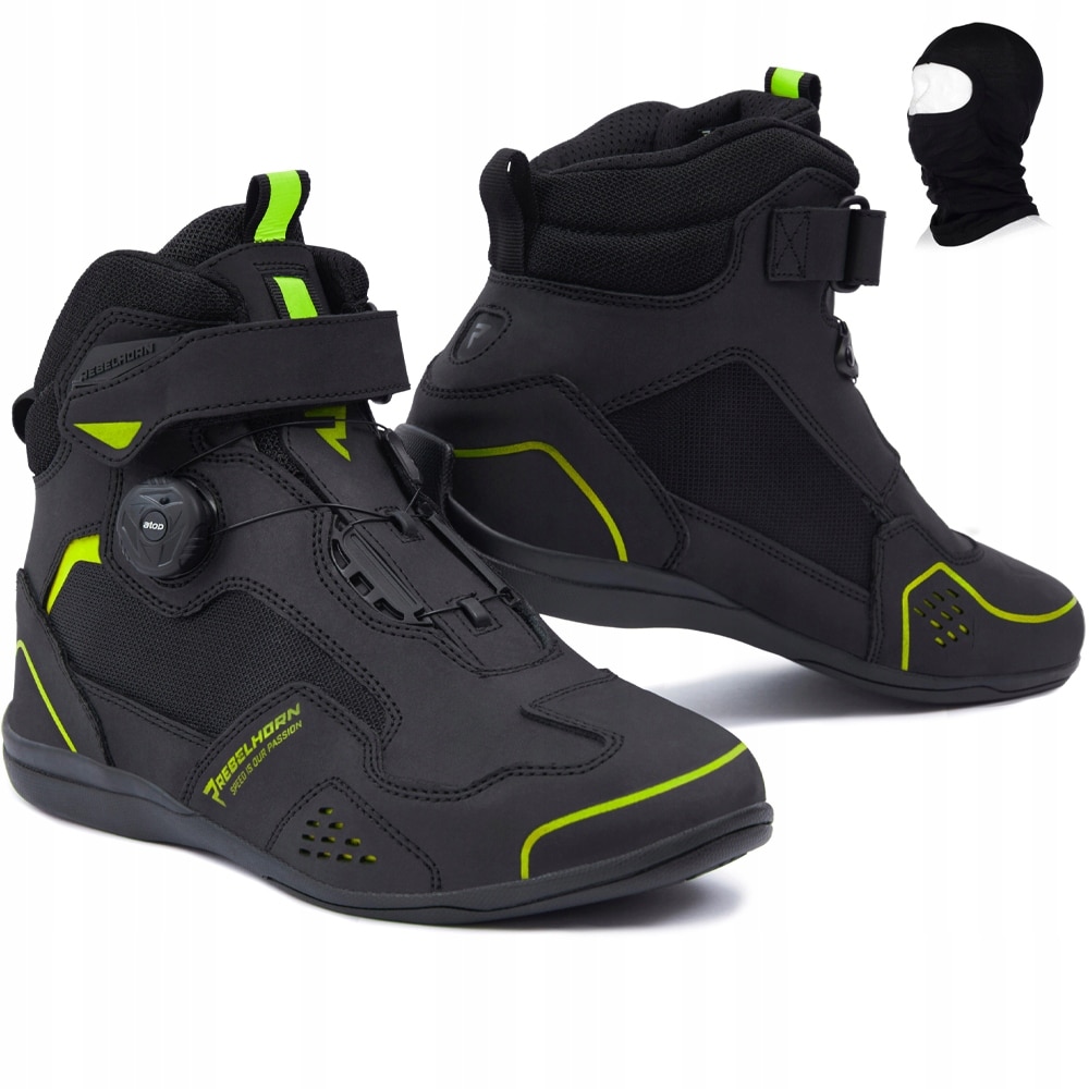 Ghete moto barbati Edge Vented, Shima, Termoplastic, Negru