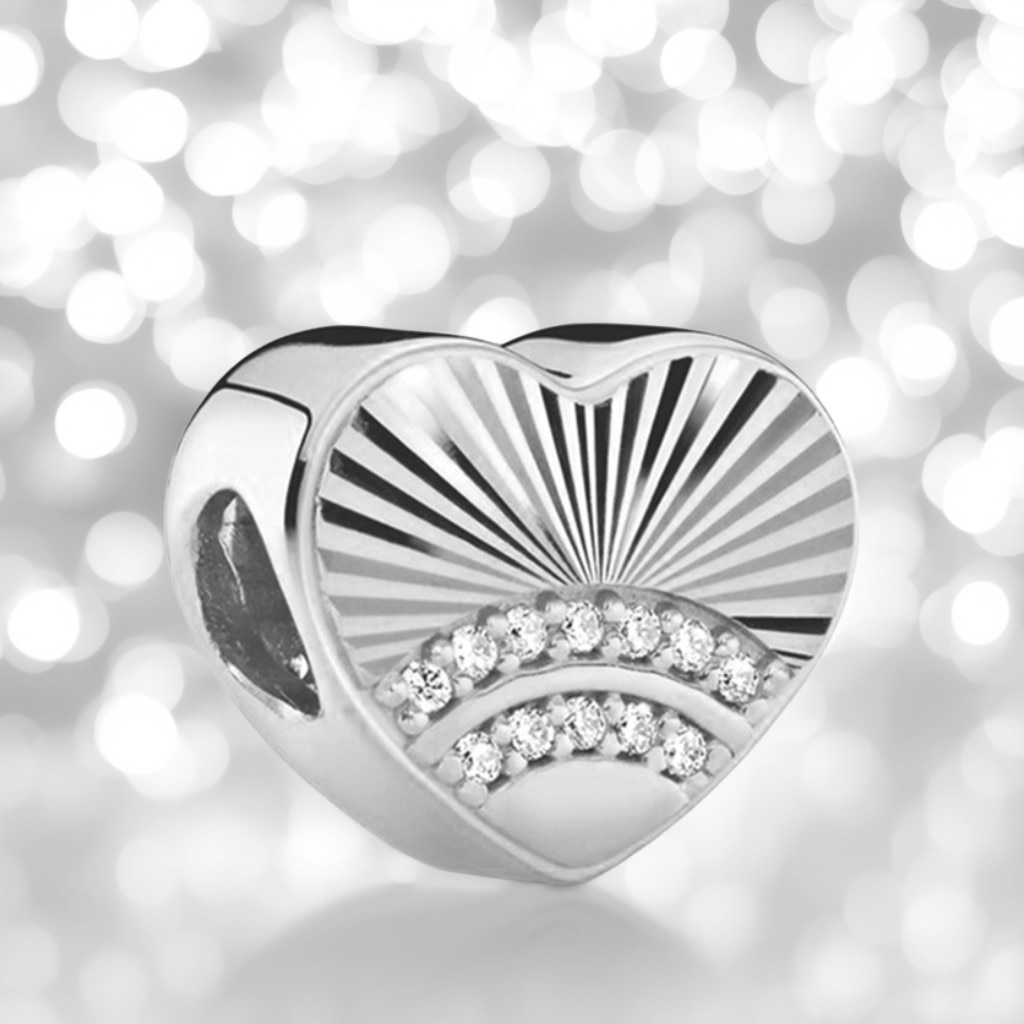 Charm 797288cz Fan Of Love Charm Pandora Talisman Charm Compatibil