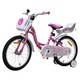 Детски велосипед NOVOKIDS™ Splend'Or Boom PRO Edition, с кош за кукли, 16" инчови колела, максимум 35 кг, стоманена рамка, подвижни тренировъчни колела, регулируемо по височина кормило, розово