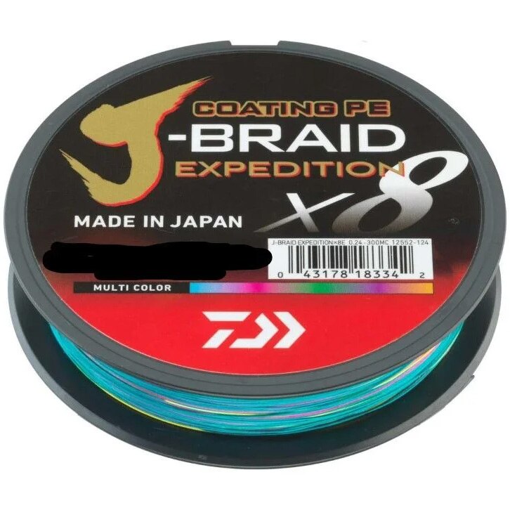 Fir Textil Daiwa Expedition X8, 0.18mm, 12.3kg, 300m, multicolor