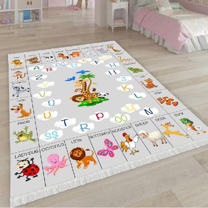 Covor copii antiderapant, 80x150 cm, CCP115