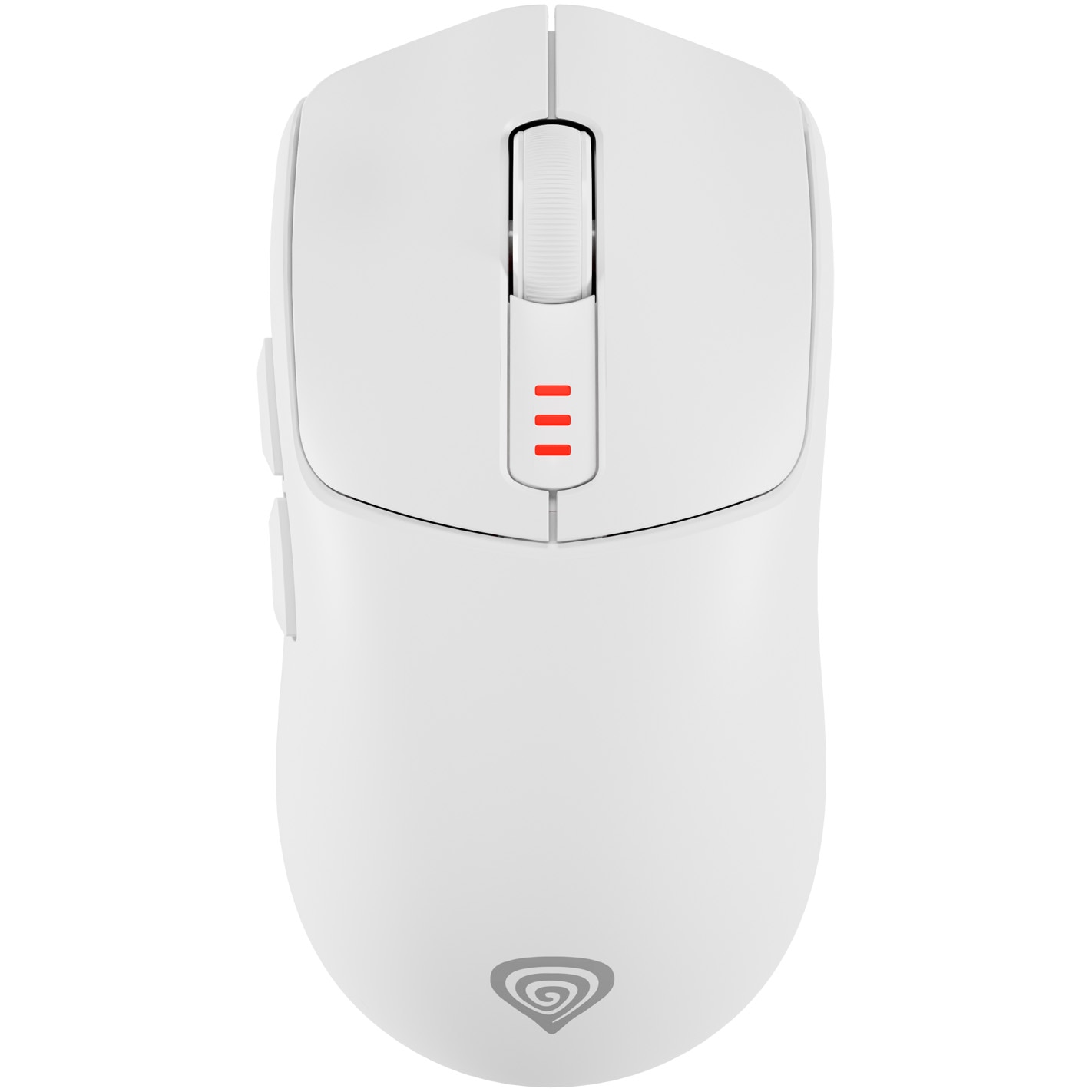Mouse Gaming Bluetooth Wireless Genesis ZIRCON 500, 10000 DPI, Butoane Programabile, 79gr. BT, 2.4GHZ, USB, Alb