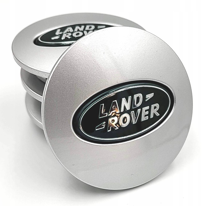 4 db-os kerékborító készlet, Land Rover, ABS / Alumínium, 62 mm, Ezüst