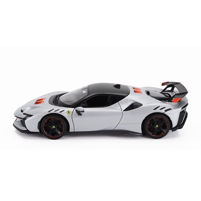 Macheta Ferrari SF90 XX Stradale argintiu - 1/18 Bburago - eMAG.ro