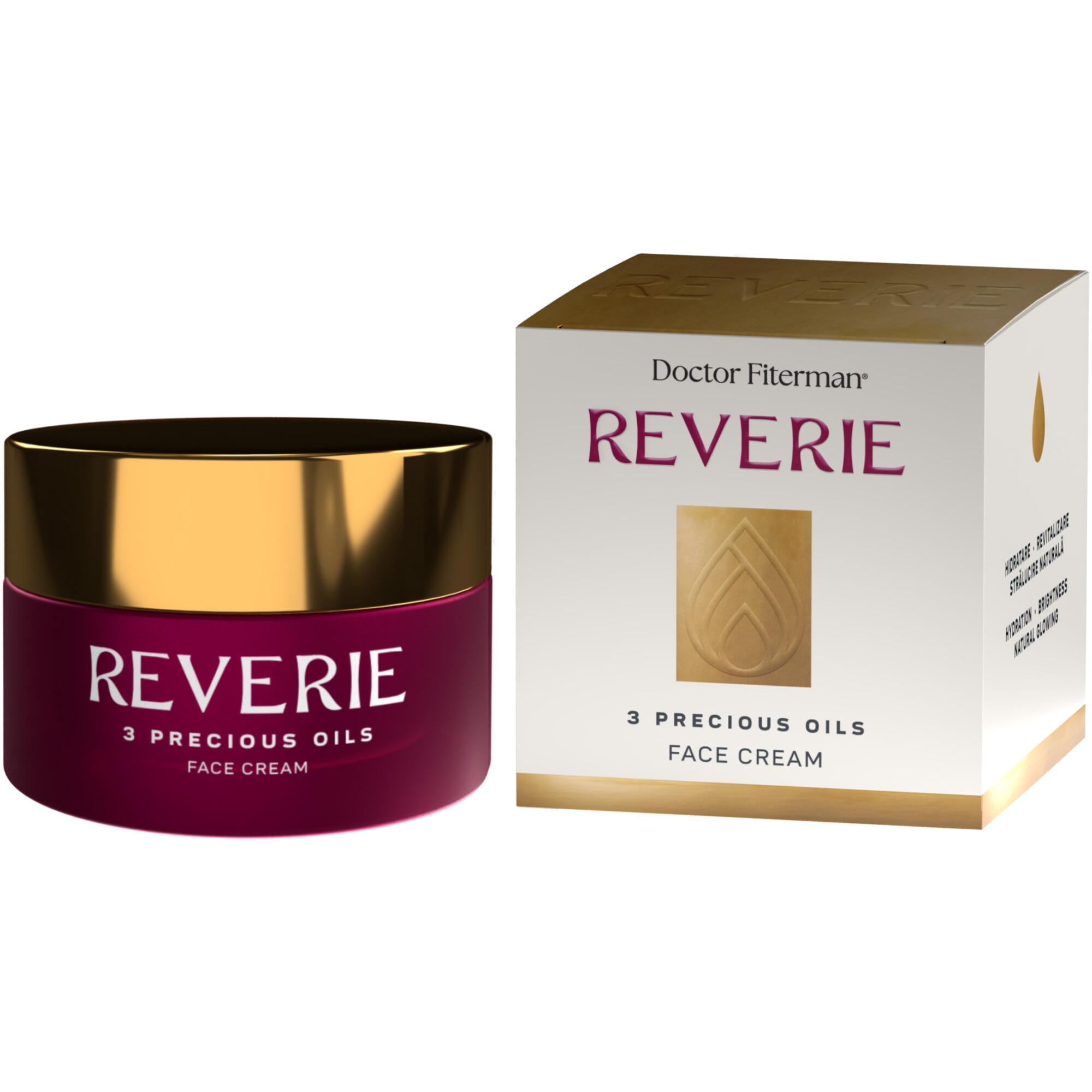 Crema de fata cu 3 uleiuri pretioase Reverie Fiterman, 50 ml