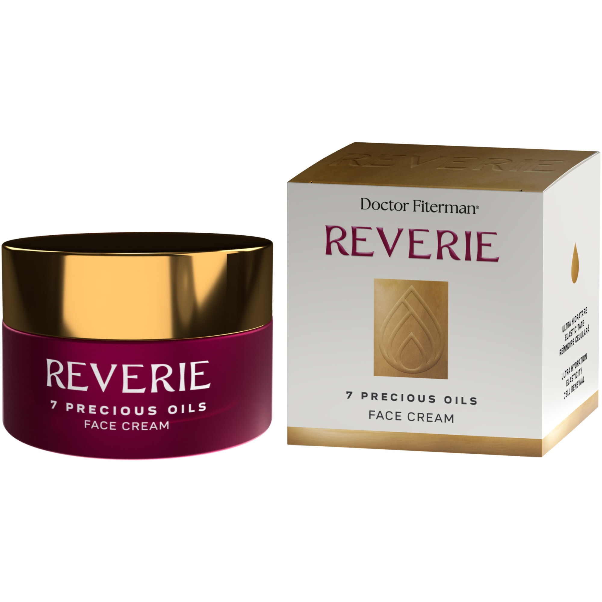 Crema de fata cu 7 uleiuri pretioase Reverie Fiterman, 50 ml