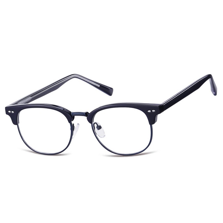 Rame ochelari unisex Sunoptic 879C, ovale, granat, 13.6x4.5cm, set cu etui hard şi şerveţel