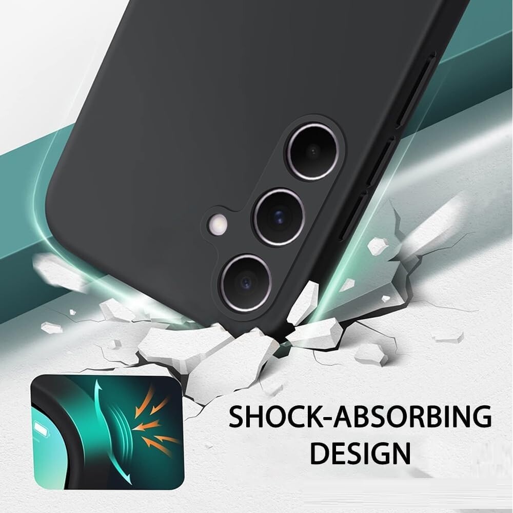 Husa pentru Samsung Galaxy S25 din Silicon, negru