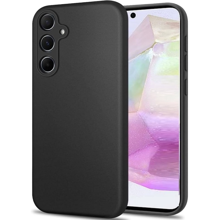 Husa pentru Samsung Galaxy S25 din Silicon, negru