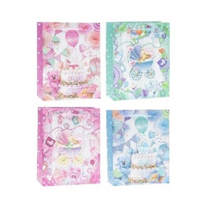 Pop-Up 3D Táska Születés, Rozetta, 4 modell vegyesen, 26x32x10cm