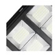 Lampa solara stradala Cyrax, cu telecomanda, senzor de miscare si lumina, suport prindere, 135 LED-uri, IP65, ABS, 8AH, 100W, temperatura culoare 6500K, 48.5x22x6.8 cm, autonomie 10-12 ore, negru