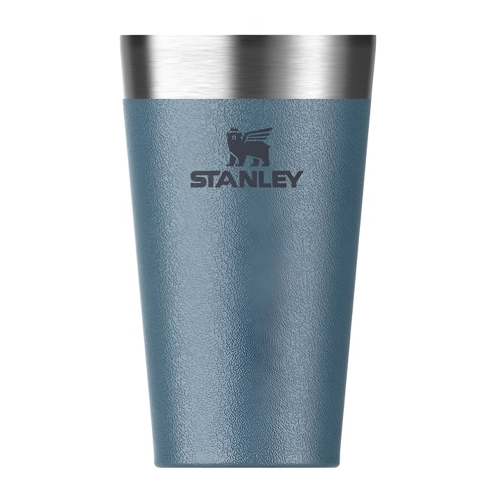 Термочаша за бира от неръждаема стомана 470 ml Adventure Polar Stanley от ONSG®, вакуум с двойна стена, издръжлива, без BPA, къмпинг, туристически походи, синя