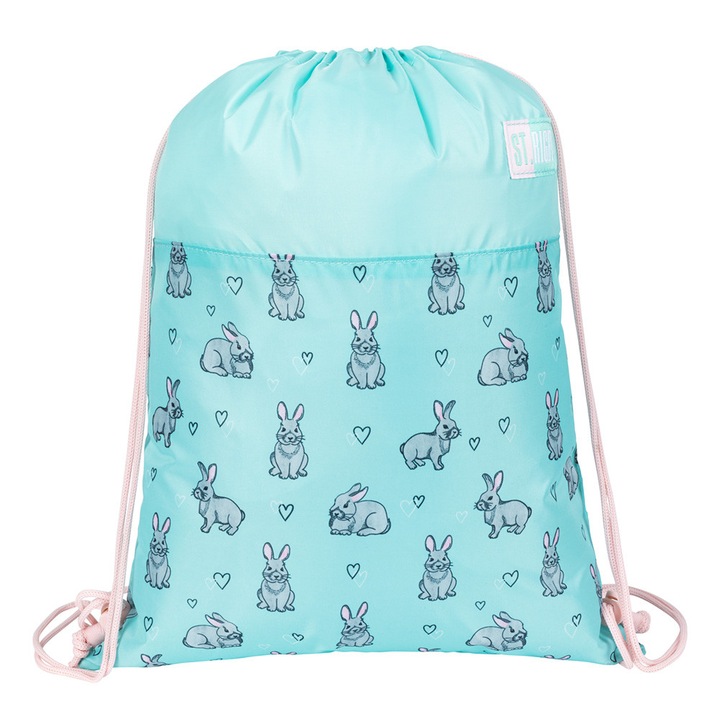 Sac Sport, Colectia St Right - Grey Rabbits SO01 43x34cm