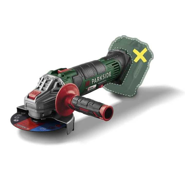 Polizor unghiular fara fir PARKSIDE®, 20 V, PWSA (fara baterie si incarcator)