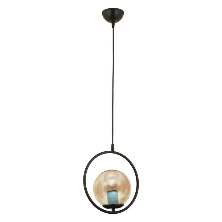 Пендел HubRom, LUIS 3538-01-01-BL 25x74 см 1xE27-60W Черен