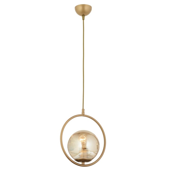 HubRom függőlámpa, LUIS 3538-01-01-FR 25x74 cm 1xE27-60W Antik