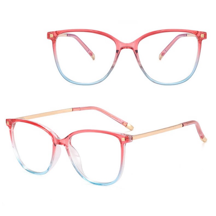 Rama ochelari dama, Stylion, set cu etui si laveta, Multicolor