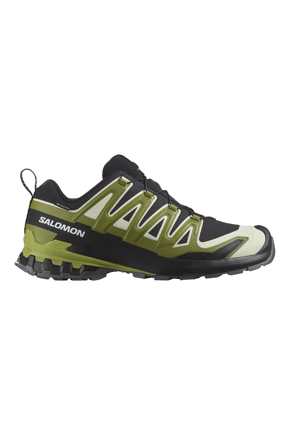 Salomon, Pantofi pentru alergare pe teren accidentat XA Pro 3D V9 Wide GTX, Negru, Verde masliniu, Bej deschis, 8.5