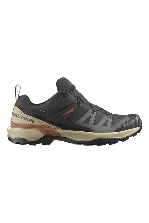 Salomon, Pantofi cu tehnologie Gore-Tex, pentru drumetie X Ultra 360, Gri deschis/Gri antracit/Bej deschis