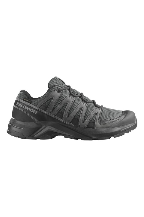 Salomon, Pantofi cu tehnologie Gore-Tex pentru drumetii X-Adventure Recon, Negru/Gri antracit