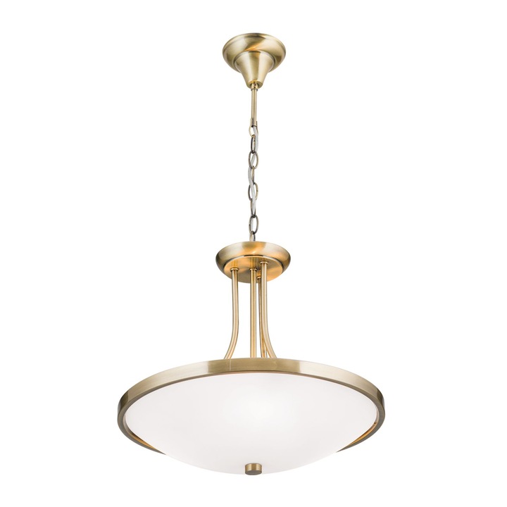 AIDA Csillár, db E27 lámpa, tömör antik patinás sárgaréz, átmérő 40cm  ORION