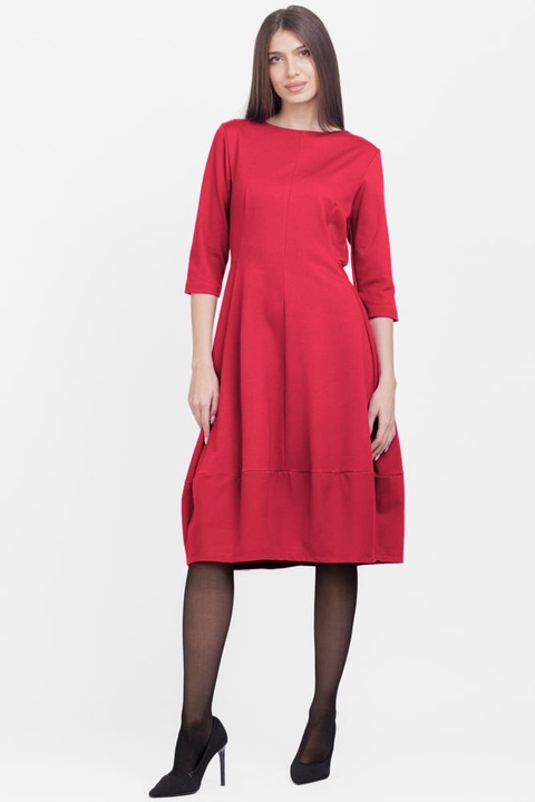 Rochie lalea din jerseu de bumbac, fucsia inchis, Fucsia, 2XL-3XL