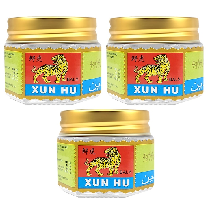 Set 3 x Alifie Chinezeasca, Puterea Tigrului, Efect de Incalzire si Calmare a Durerii