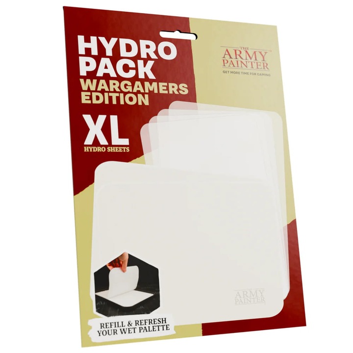 Hydro Pack Wargamers Edition utántöltő készlet, The Army Painter, 2 szivacs, 50 ív hidropapír