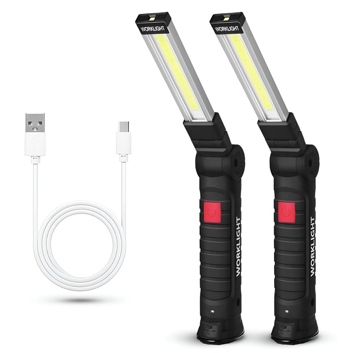 USB újratölthető LED-es zseblámpa, Általános, hatékony, tartós, többszínű