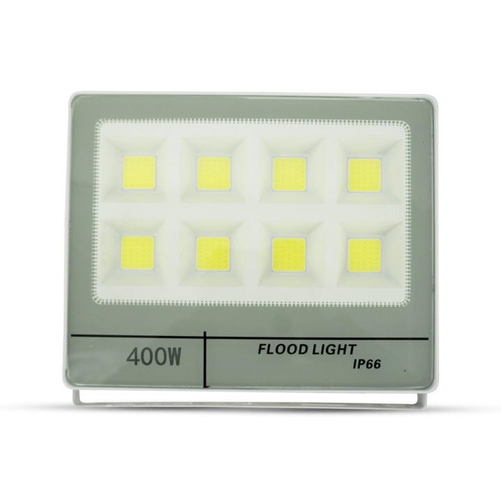 Proiector LED 400W, 40.000 lumeni, alb rece, IP65, unghi de 160°