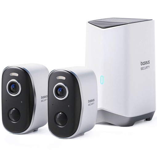 Sistem de supraveghere video wireless Baseus Security N1 HomeStation + 2 camere, 2K HD, Advanced AI Smart Detection , Night Vision, Baterie 7800 mAh, Two-Way audio, IP67
