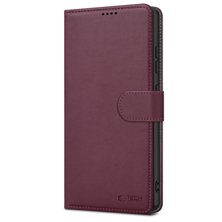 Калъф TECH-PROTECT Wallet, Съвместим с Samsung Galaxy A56 5G, Mulberry