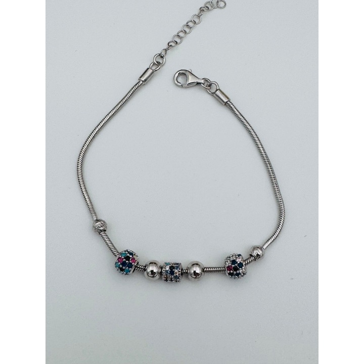 Bratara cu charmuri argint 3