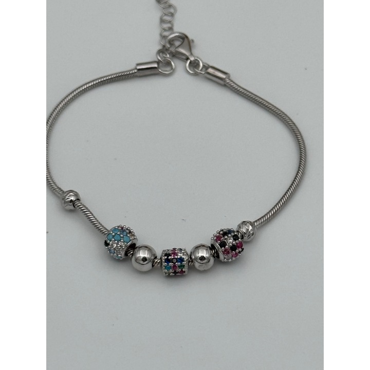 Bratara cu charmuri argint 8