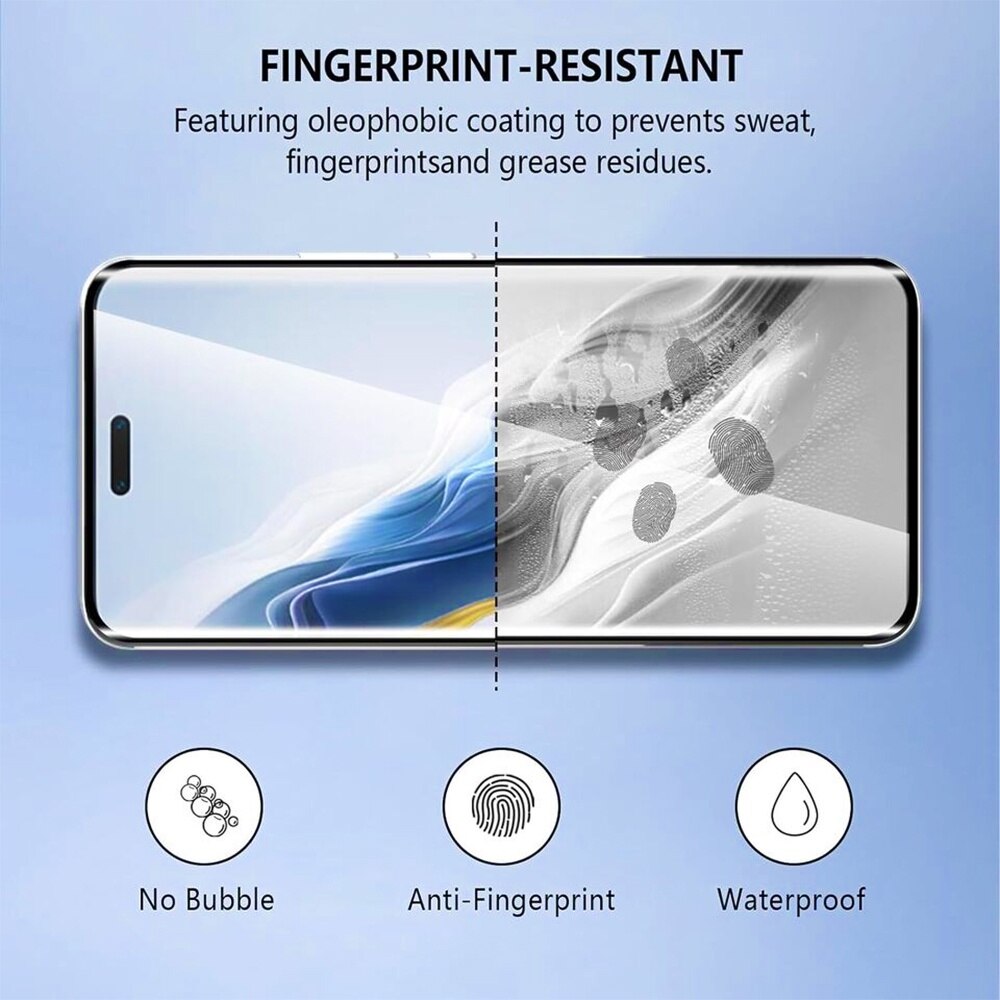 Folie din Sticla Securizata Gallant 5D compatibila cu Honor Magic6 Pro, OPTIM SOLUTION, Curved Screen, Rezistenta 9H (Anti-Explozie) cu Lipire pe Toata Suprafata, HD Clarity, Full Glue, Unbreakable Edges, Optim Protection Technology, Clear Vision, Negru