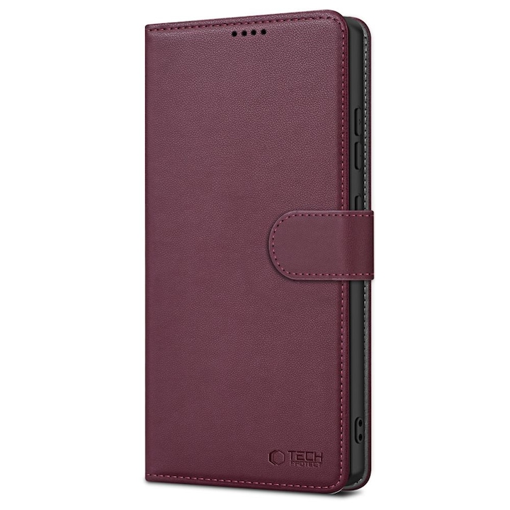 Калъф TECH-PROTECT Wallet, съвместим със Samsung Galaxy S25 Ultra Mulberry