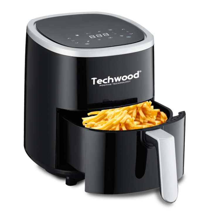 Frigider cu aer digital IQ 5.7L 1700W Negru