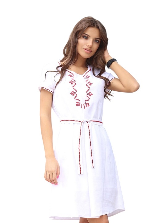 Rochie brodata -Podium.bg- Bumbac