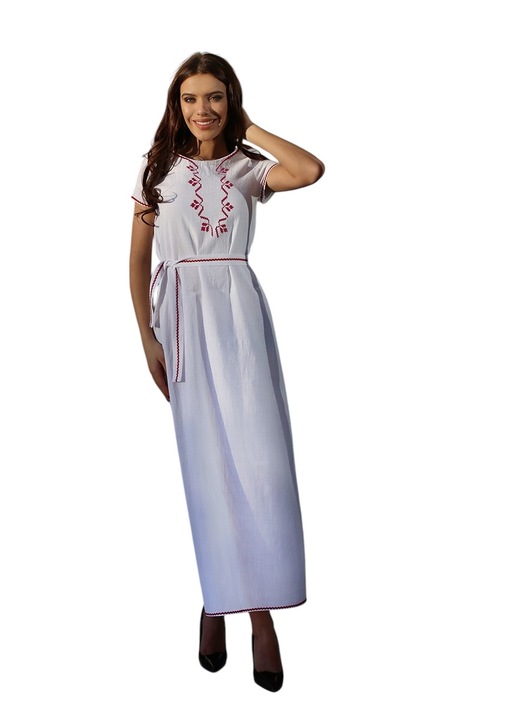 Rochie lunga cu broderie - Podium.bg