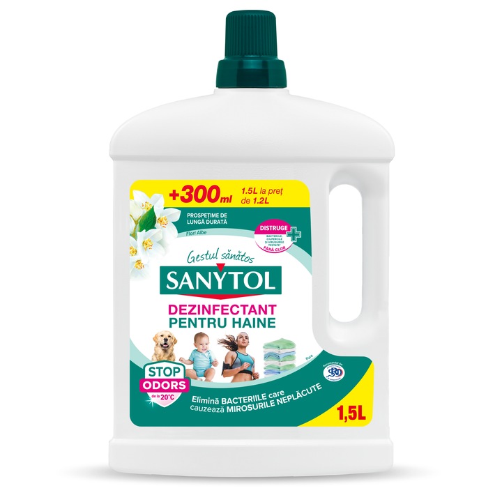 Dezinfectant haine flori albe Sanytol 1.5L