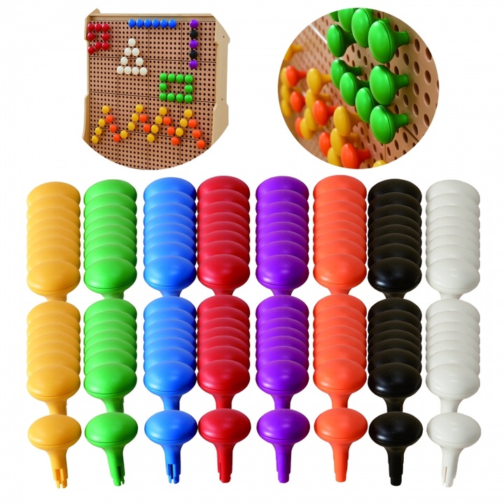 STEM táblákhoz való oktatókészlet, Masterkidz, 8 szín, 128 darab