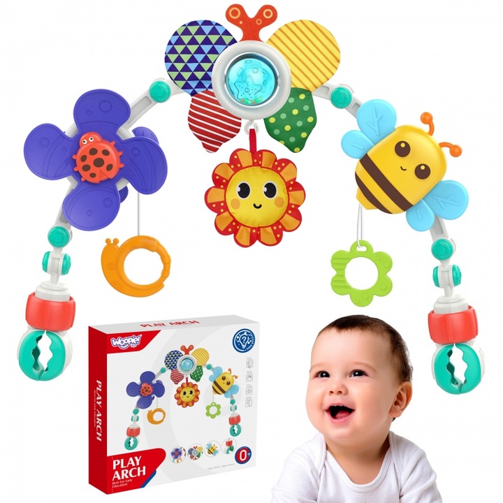 Играчка за количка и креватче, 0+ месеца, многоцветна