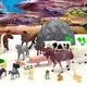 Set Figurine Animale de Ferma, Woopie, 34 piese, dimensiuni variate, culori diverse