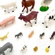 Set Figurine Animale de Ferma, Woopie, 34 piese, dimensiuni variate, culori diverse