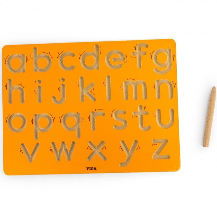 Tabla grafomotrica, set cu creion, 3 ani+, dimensiuni compacte, VIGA