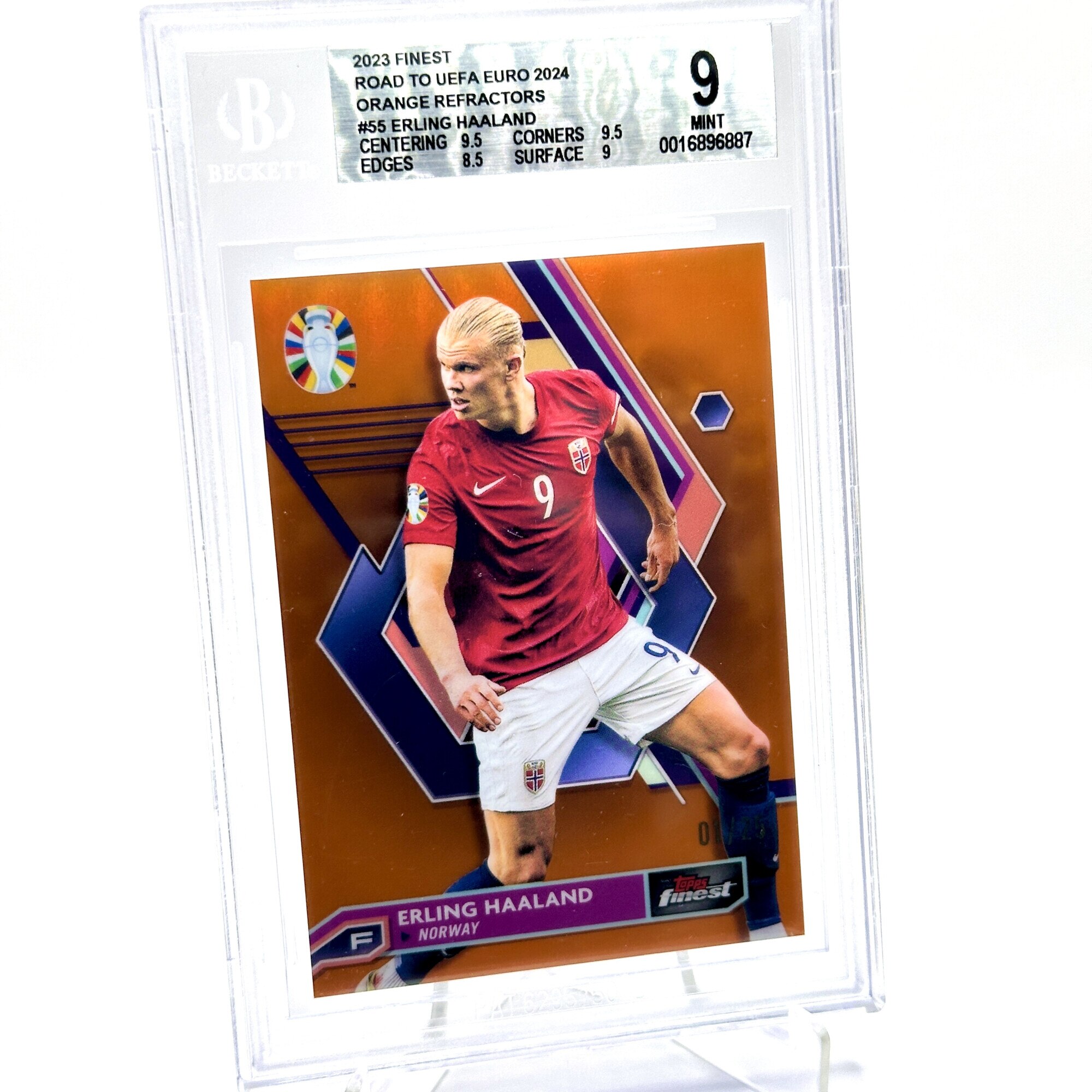 Cartonas de fotbal Topps Erling Haaland 2023 Topps Finest Road To 